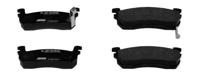 Image of JURID 572189J Brake pad set with acoustic wear warning, without accessories Brake Pad Set,disc brake (402)