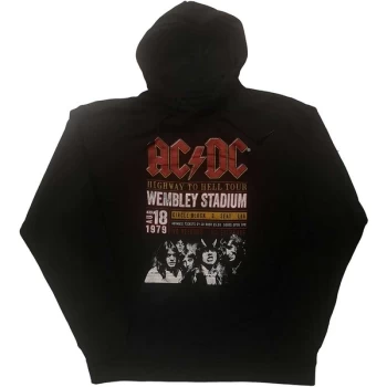 Image of AC/DC - Wembley '79 Unisex Large Hoodie - Black