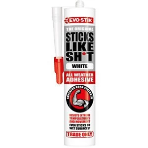 Image of Evo-Stik Sticks Like Sh*t White Grab adhesive 290ml