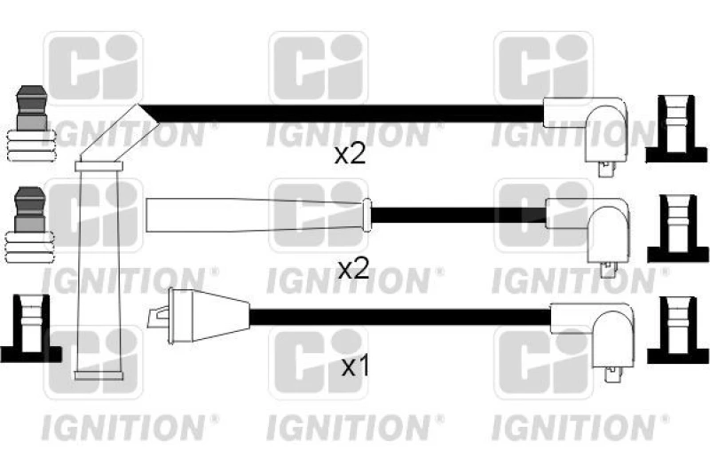 Image of QUINTON HAZELL Ignition lead set QUINTON HAZELL XC893