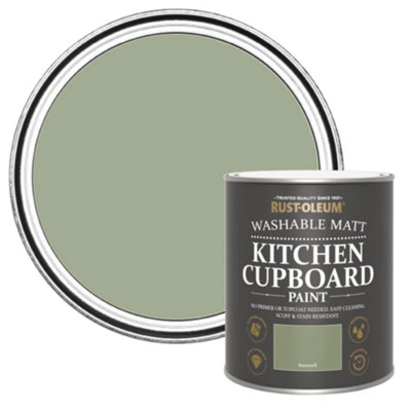 Image of Rust-Oleum Bramwell Matt Kitchen Cupboard Paint, 750Ml