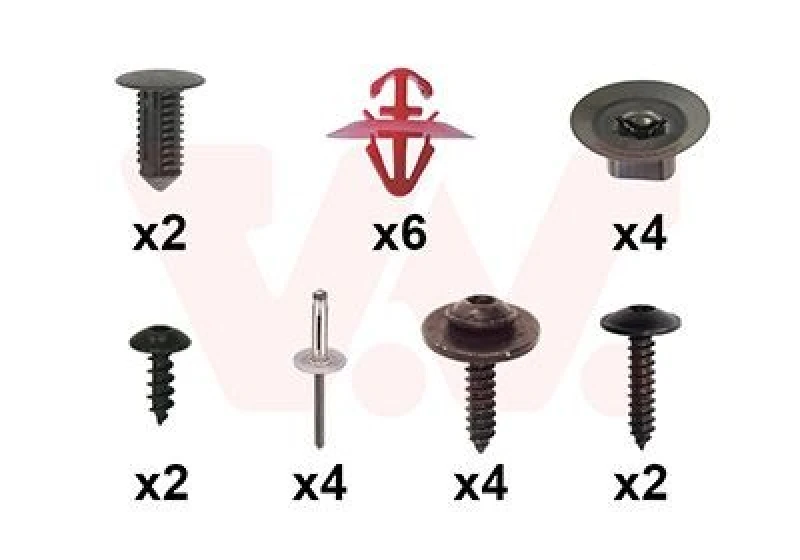 Image of VAN WEZEL Mounting Kit, bumper VAN WEZEL 4312793