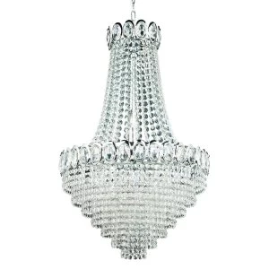 Image of 6 Light Chandelier Chrome Finish, E14