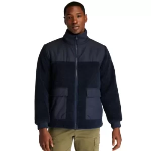 Image of Timberland Ecoriginal Faux-shearling Fleece For Men In Navy, Size S