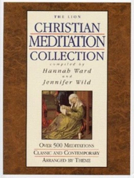 Image of The Lion Christian Meditation Collection by Hannah Ward and Jennifer Wild Hardback