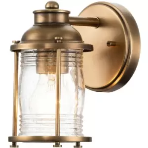 Image of Quintiesse Kichler Ashland Bay Wall Lamp Natural Brass, IP44