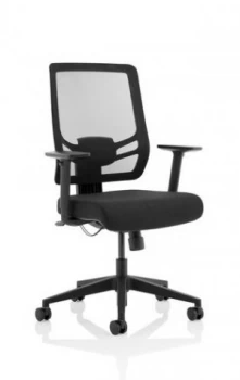 Image of Trexus Ergo Twist Fabric Seat Mesh Back Black Ref OP000252