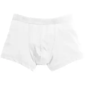 Image of Fruit Of The Loom Mens Classic Shorty Cotton Rich Boxer Shorts (Pack Of 2) (2XL) (White)
