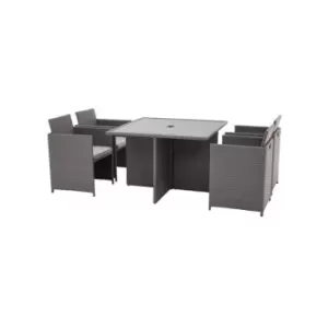 Image of Nevada Grey 4 Seater Cube Set