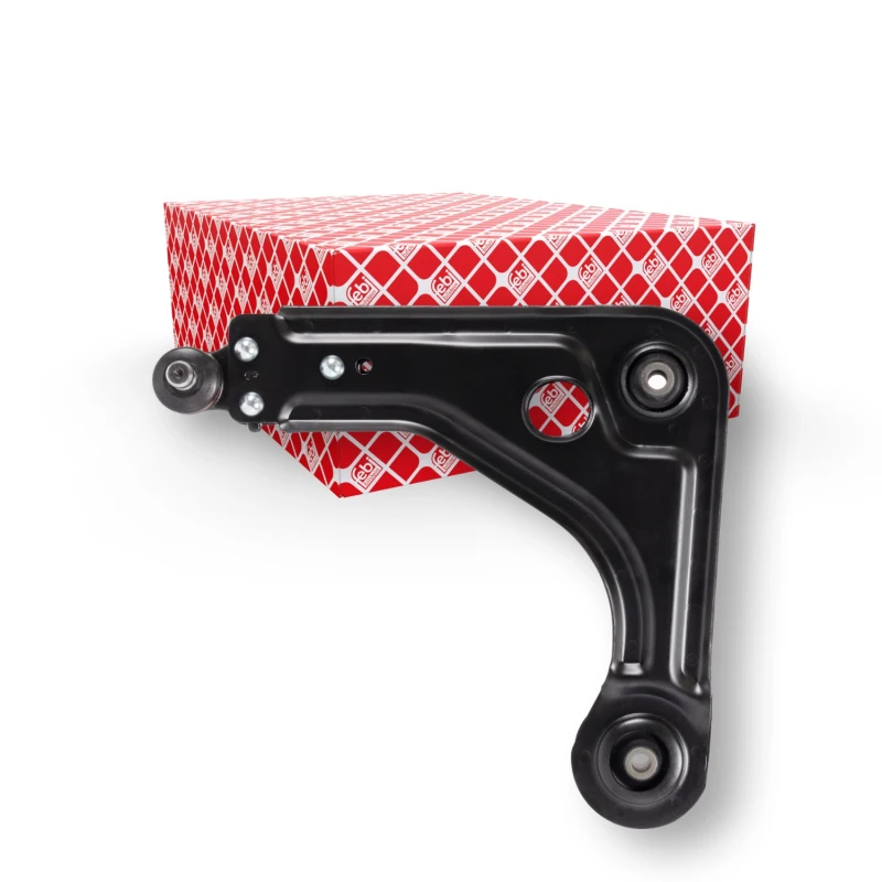 Image of FEBI BILSTEIN 10211 Suspension arm Control Arm, Sheet Steel, Front Axle Left, with rubber mounts Sheet Steel Track Control Arm (273)