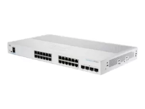 image of Cisco CBS350-24T-4X-EU Network Switch Managed L2/L3 Gigabit Ethernet (10/100/1000) Silver (CBS350-24T-4X-EU)