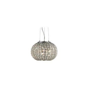 Image of Ideal Lux Calypso - 3 Light Medium Ceiling Pendant Chrome, E27