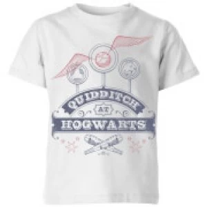 Image of Harry Potter Quidditch At Hogwarts Kids T-Shirt - White - 11-12 Years