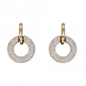 image of 9ct Donut Diamond Yellow Gold Earrings GE2360