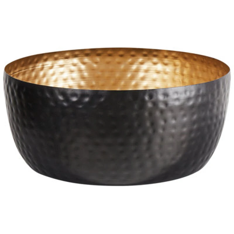 Image of Beliani Decorative Bowl Banha Metal Black