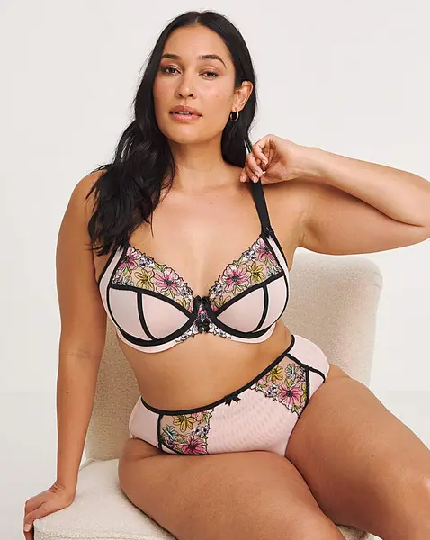 Image of Elomi Carrie Plunge Wired Bra BalletPink Ballet Pink Female 40F HQ46908