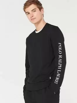 Image of Polo Ralph Lauren Long Sleeve Logo T-Shirt - Black, Size 2XL, Men