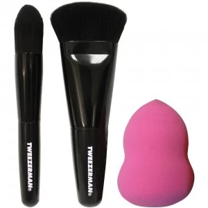 image of Tweezerman Brush iQ Mini Contour Brush Kit