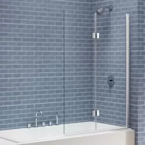 image of Nexa By Merlyn 6mm Double Folding Adjustable Bath Screen - 1500 x 1100mm