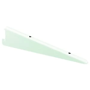 Image of Wickes Twin Slot Shelving Bracket White - 220mm