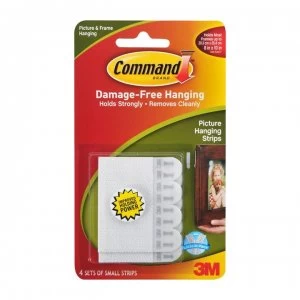 Image of Command Small Picture Damage Free Hanging Strips - White