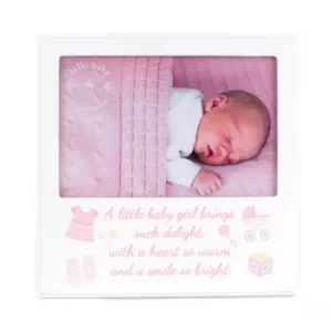 Image of Hello Baby MDF Verse Frame 6" x 4" Baby Girl