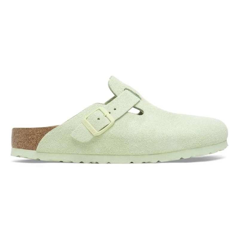 Image of Birkenstock Leather clogs with soft insole Birkenstock Boston Vert Unisex 38