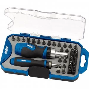 image of Draper 42 Piece Ratchet Screwdriver and Bit Set