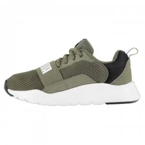 Image of Puma Wired Child Boys Trainers - Green/White