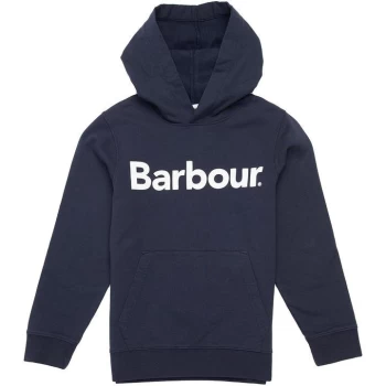 Image of Barbour Logo Hoodie - Navy NY91
