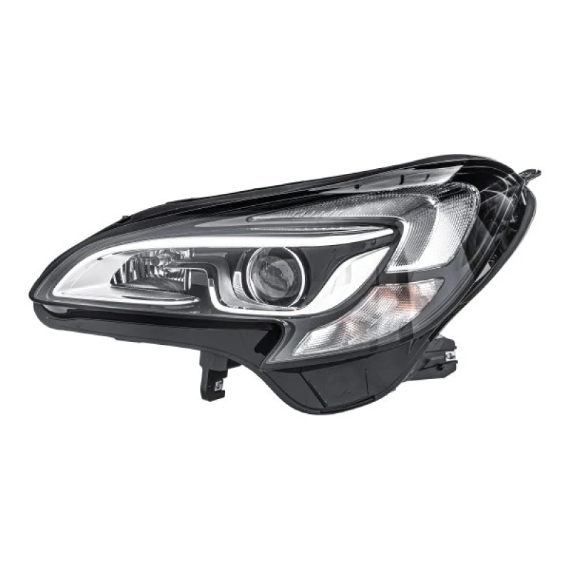 Image of HELLA 1EF 011 830-091 Headlights H11, with bulb, Left, without glow discharge lamp, Bi-Xenon Headlight (259)