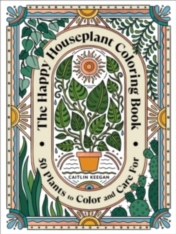 Image of Happy Houseplant Coloring Book, The. Paperback. By Caitlin Keegan Books