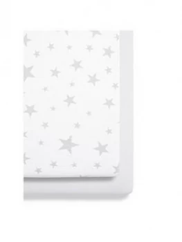 image of Snuz Bedside Crib Pack 2 Fitted Sheets