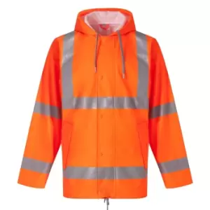 Image of Yoko Unisex Adult Flex U-Dry Hi-Vis Jacket (3XL) (Orange)