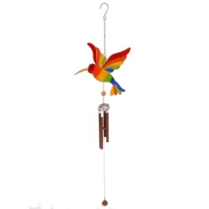 Image of Multicoloured Hummingbird Windchime