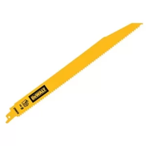 Image of DEWALT Bi-Metal Wood Demolition Reciprocating Blade 304mm x 6 TPI (Pack 5)