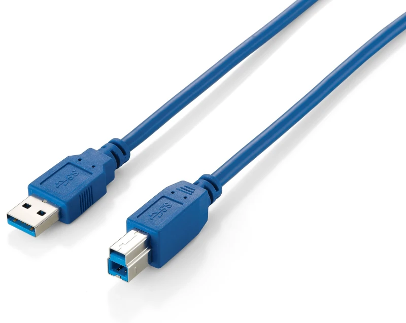 Image of Equip USB 3.0 Type A to Type B Cable. 1.8m . Blue
