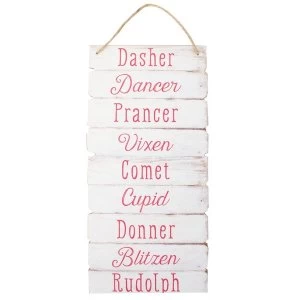 Image of Reindeer Name Sign