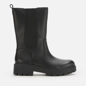 Image of UGG Womens Holzer Waterproof Leather Chelsea Boots - Black - UK 4