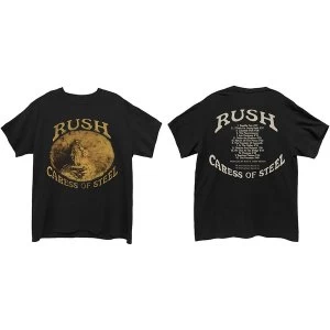 Image of Rush - Caress of Steel Unisex Medium T-Shirt - Black
