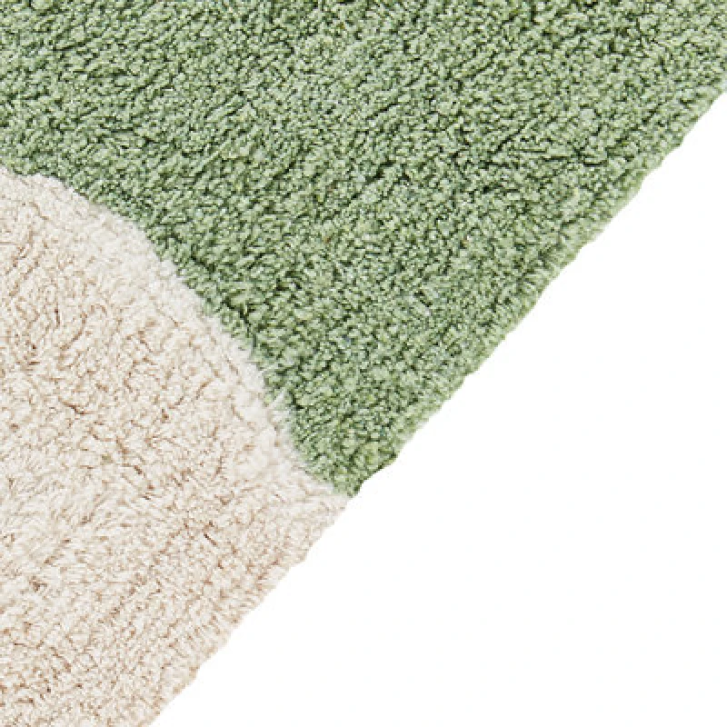 Image of Beliani Kids Rug Mokhva Green 140 X 200 Cm Cotton