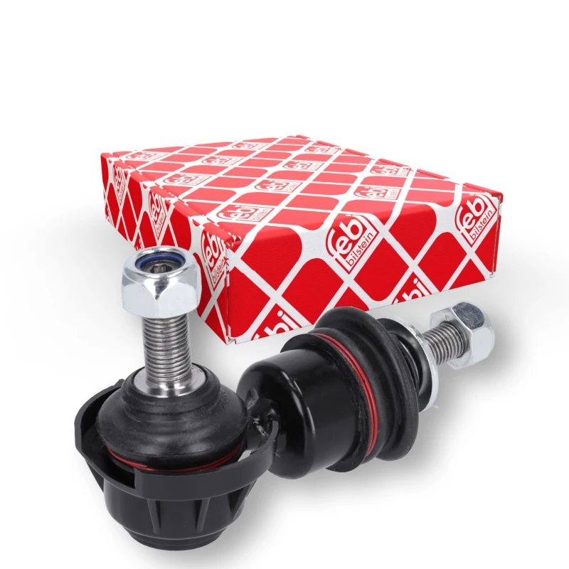 Image of FEBI BILSTEIN 33761 Anti-roll bar link OE Turbo NEW, with nuts Steel Link Stabiliser (3229)