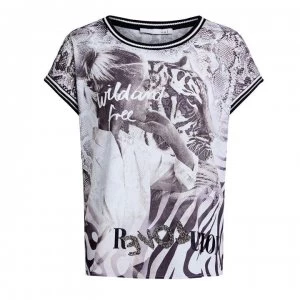 Image of Oui Wild Free T-Shirt - Black White 0991