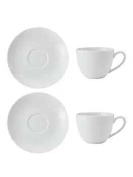 image of Mikasa Mk Chalk Cappuccino & Saucer 330Ml 2Pc