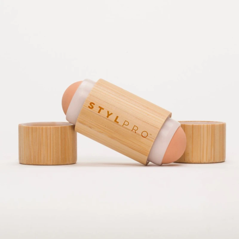 Image of Stylideas Stylpro Bamboo Volcanic Oil Absorbing Roller Brown unisex
