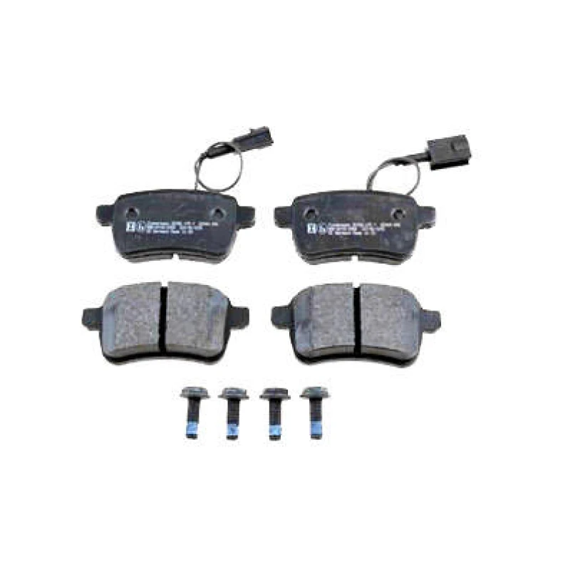 Image of ZIMMERMANN 25156.175.1 Brake pad set Rear Axle, incl. wear warning contact, Photo corresponds to scope of supply Brake Pad Set,disc brake (402)