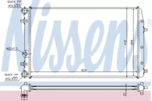 image of 652711 Nissens Radiator engine cooling