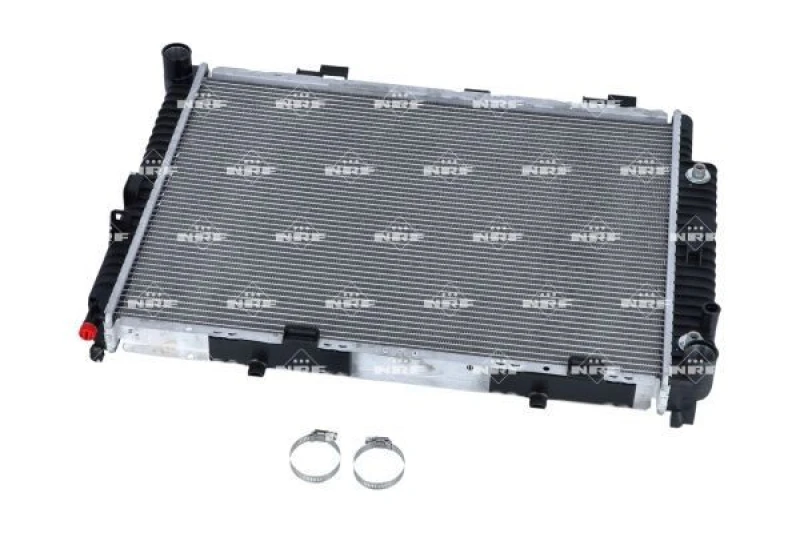 Image of NRF 58159 Engine radiator EASY FIT Brazed cooling fins, Aluminium, with mounting parts Aluminium Radiator,engine cooling (470)