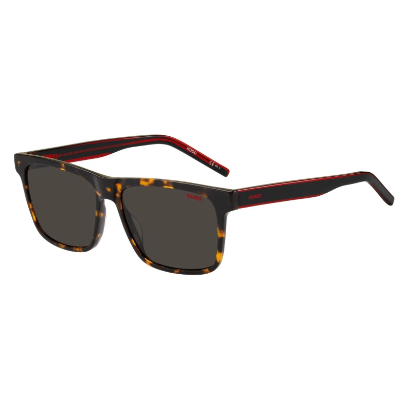 Image of Hugo Rectangular Havana Red male 56 cm