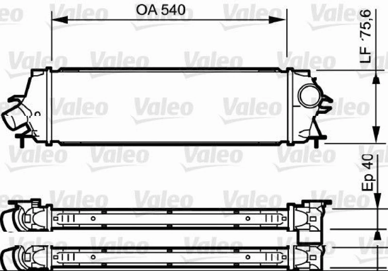 Image of Intercooler VALEO 818771